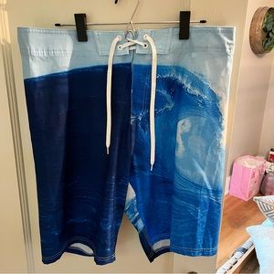 Old Navy Tie Front Ocean Board Swim Shorts